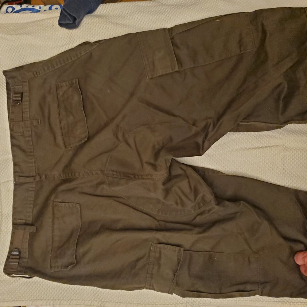 Brown Tactical Cargo Pants Medium Regular Utility Military Style